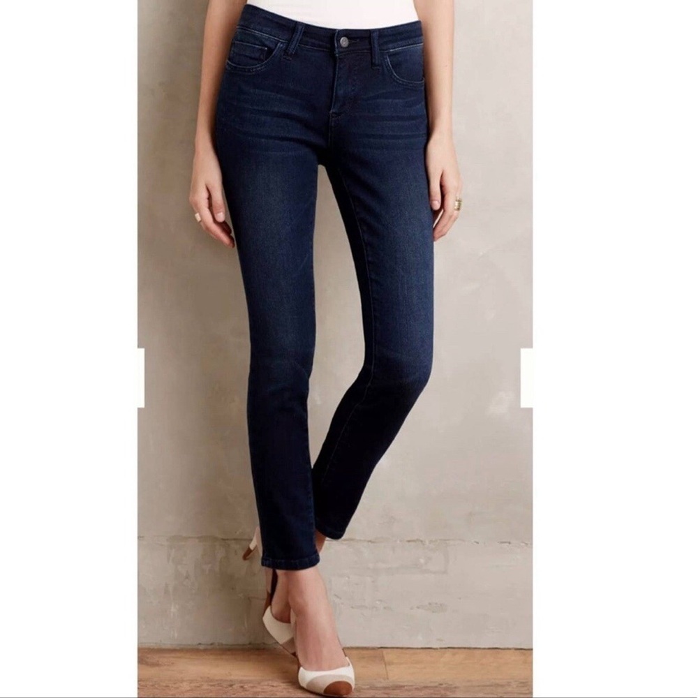Anthropologie Pilcro & the Letterpress Stet Dark Wash Skinny Jeans